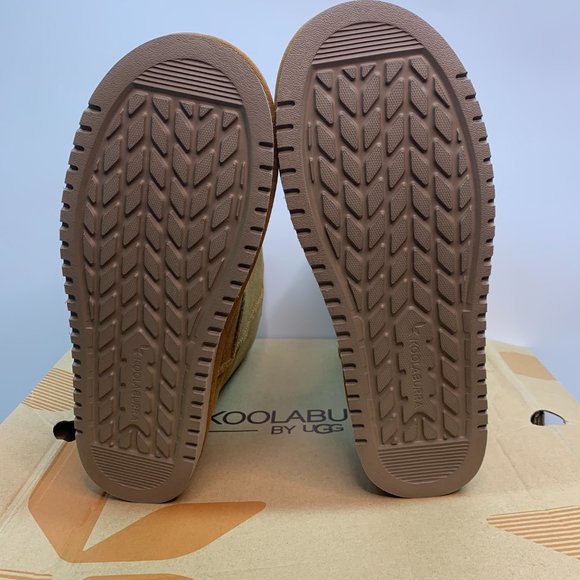 Koolaburra by UGG Womens Koola Short Suede Faux Fur Lined Boots Chestnut 9W NWOB - Picture 9 of 11